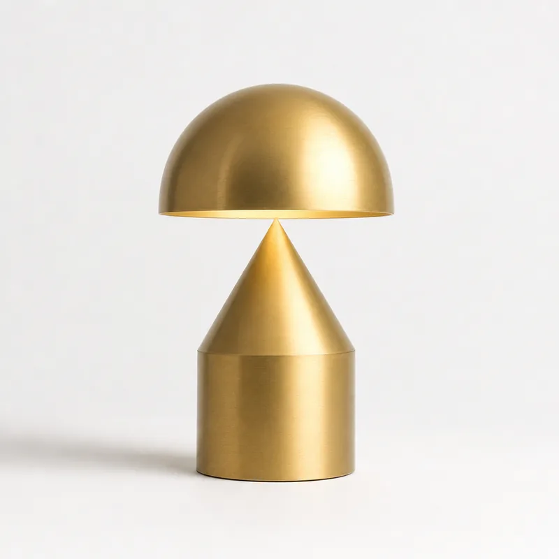 Lampes à poser, dôme sur colonne