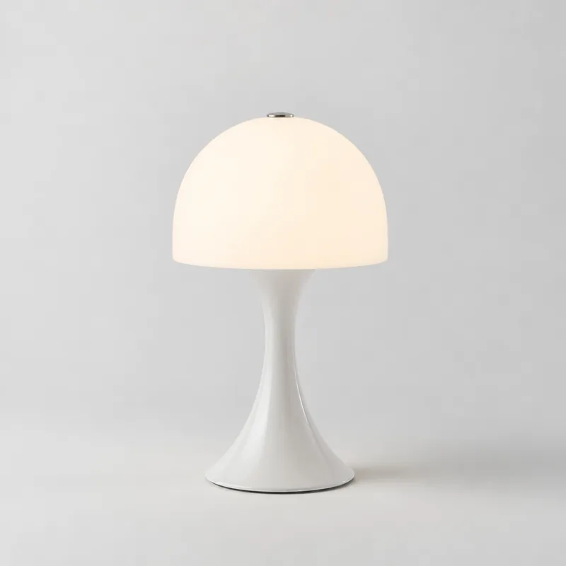 Table lamps, dome and flared base