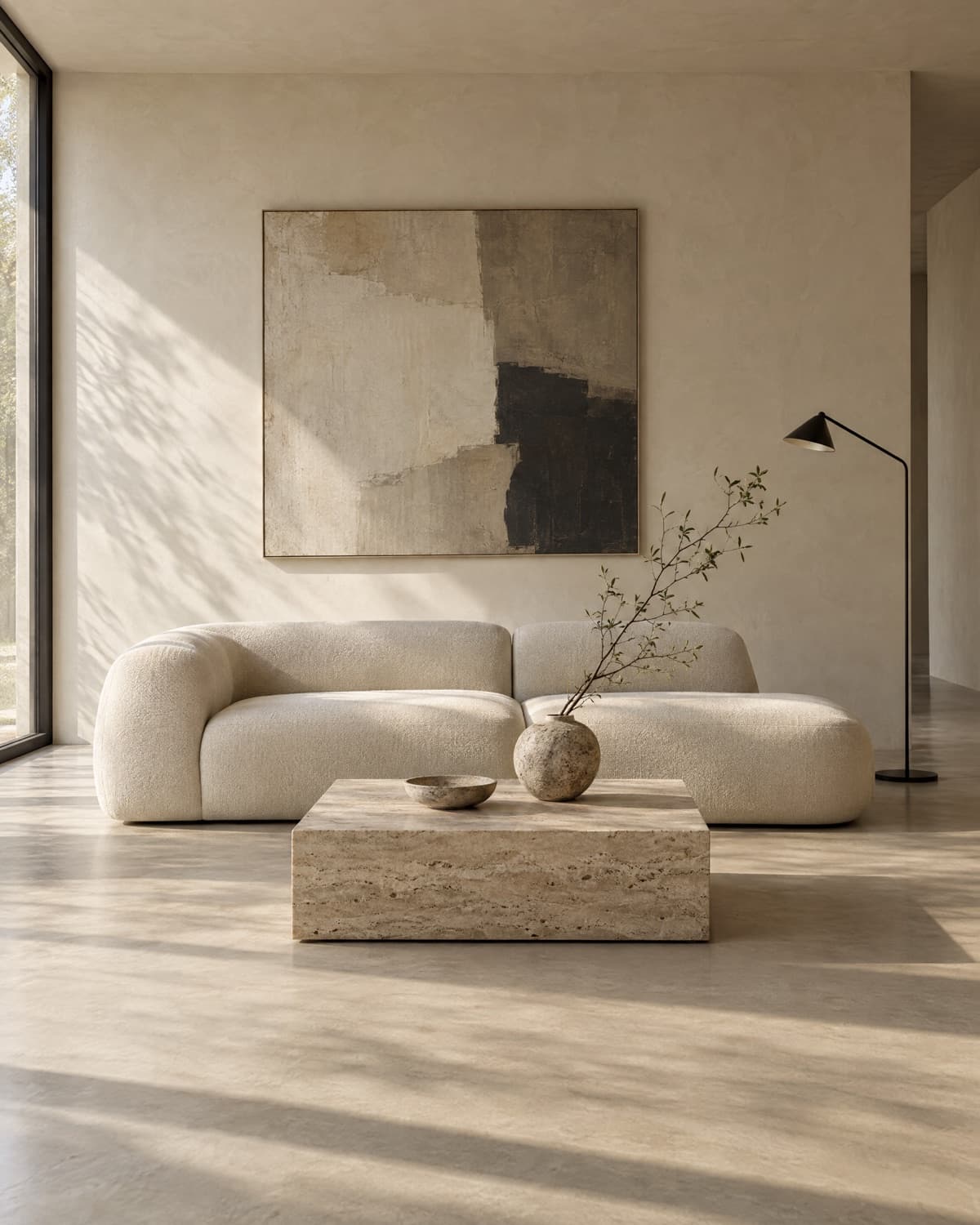 Salon de style minimaliste