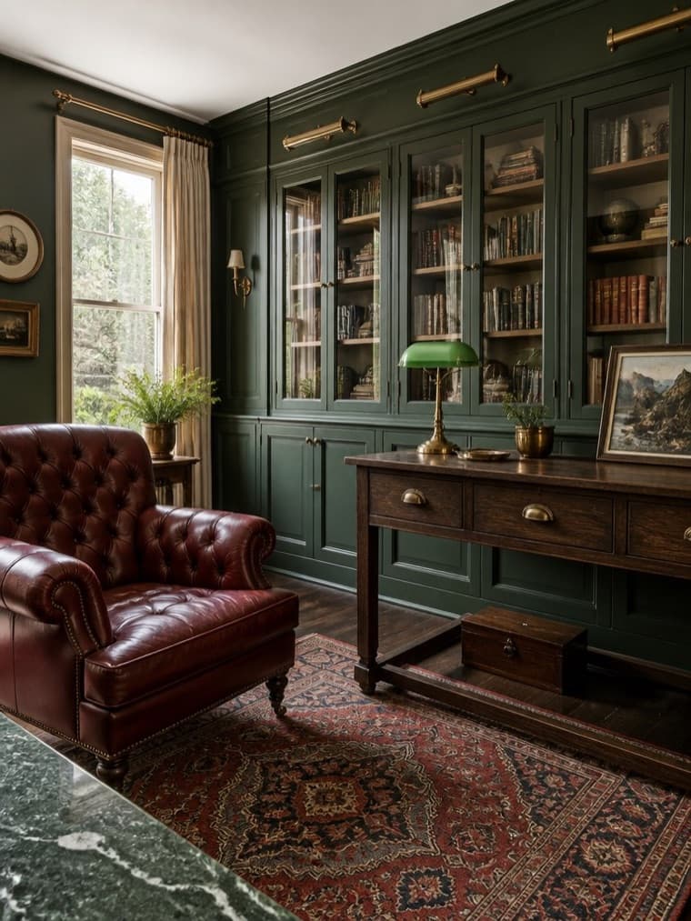 A living room in the Cabinet style