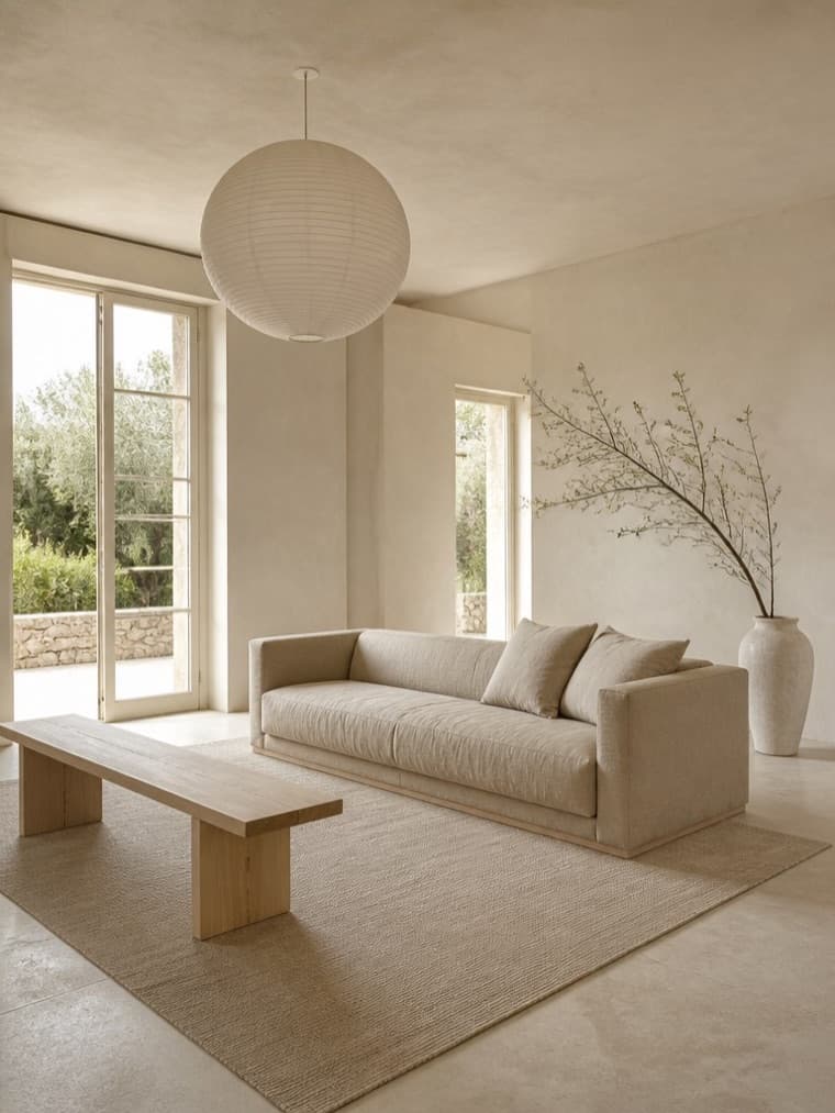 A living room in the Minimalist style