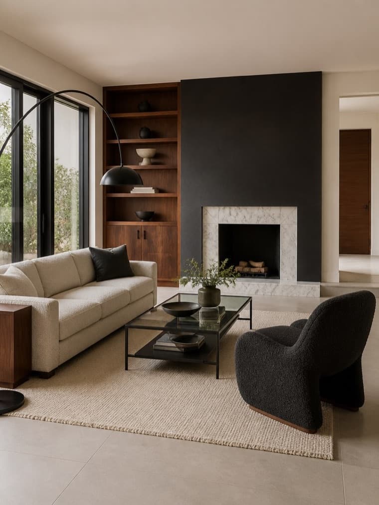 A living room in the Modern style